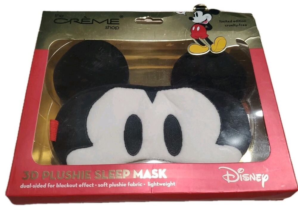 The Crème Shop x Mickey Mouse 3D Plushie Sleep Mask Limited Edition Disney